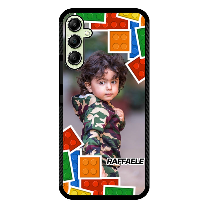 Cover Personalizzata con Frame Lego e Nome - Samsung