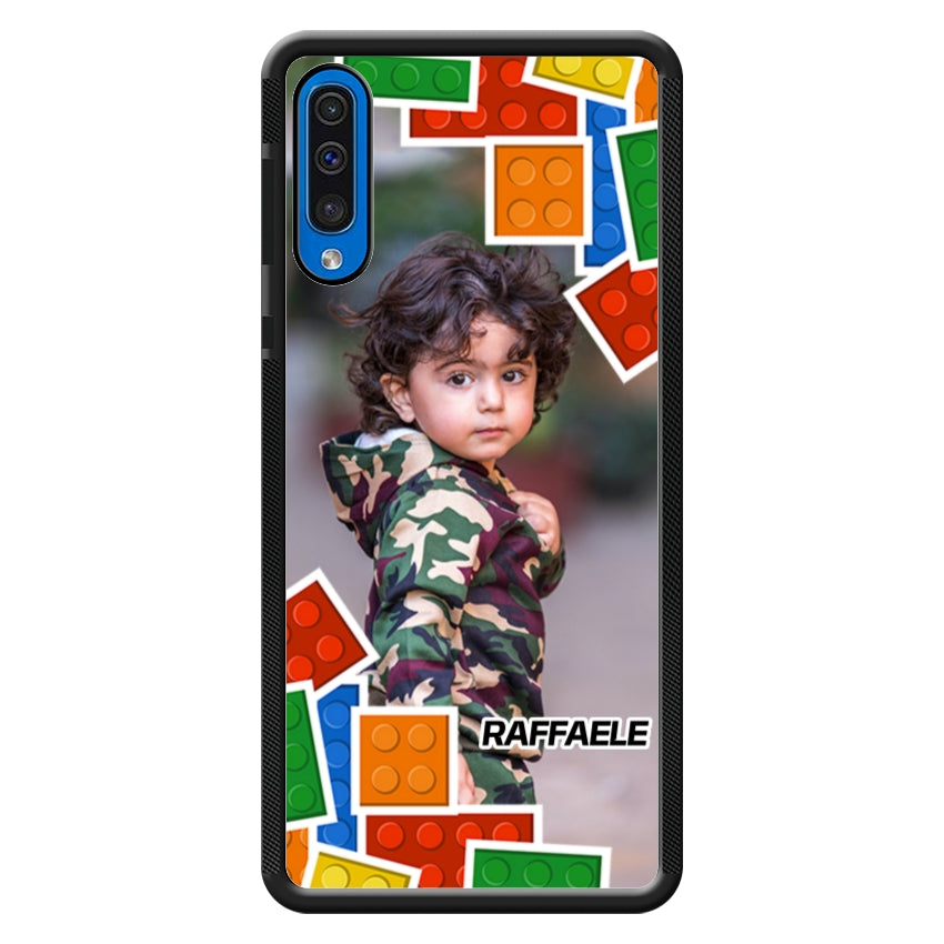 Cover Personalizzata con Frame Lego e Nome - Samsung