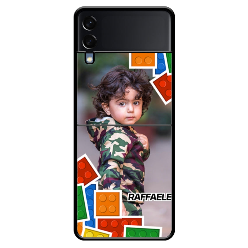 Cover Personalizzata con Frame Lego e Nome - Samsung