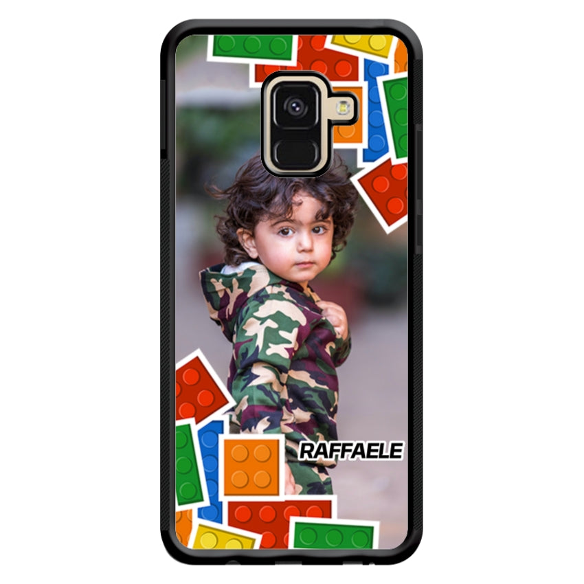 Cover Personalizzata con Frame Lego e Nome - Samsung