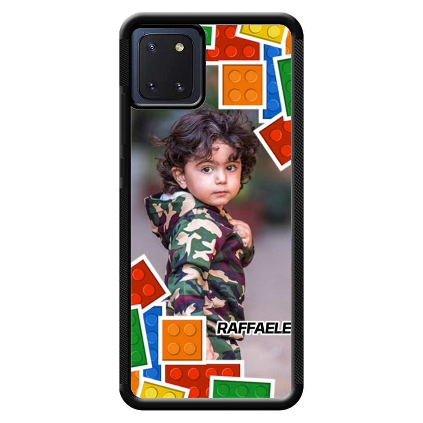 Cover Personalizzata con Frame Lego e Nome - Samsung
