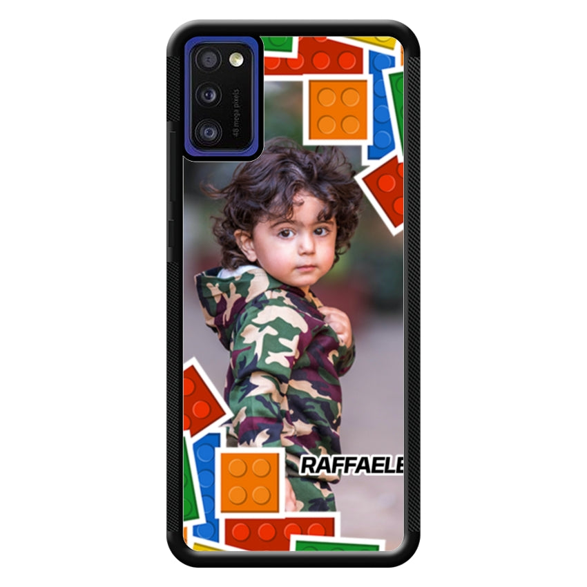 Cover Personalizzata con Frame Lego e Nome - Samsung