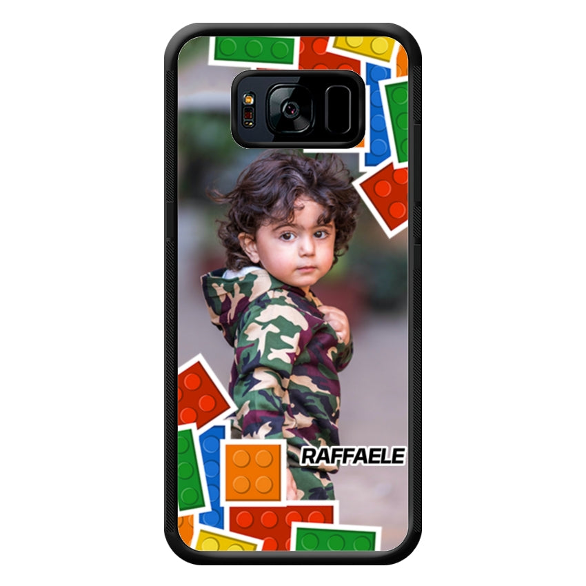 Cover Personalizzata con Frame Lego e Nome - Samsung