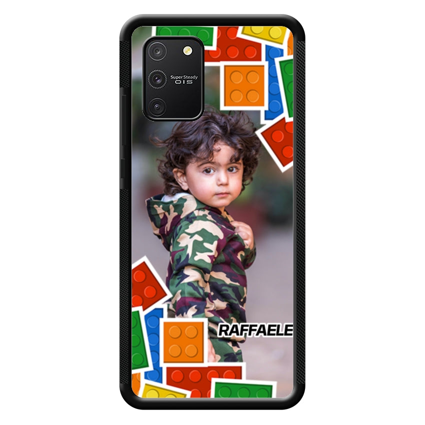 Cover Personalizzata con Frame Lego e Nome - Samsung