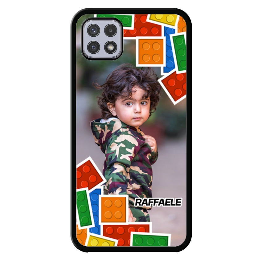 Cover Personalizzata con Frame Lego e Nome - Samsung