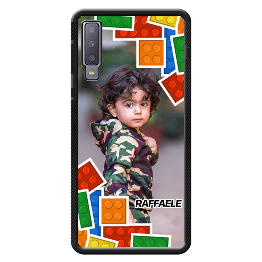 Cover Personalizzata con Frame Lego e Nome - Samsung