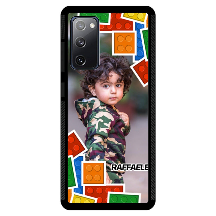 Cover Personalizzata con Frame Lego e Nome - Samsung
