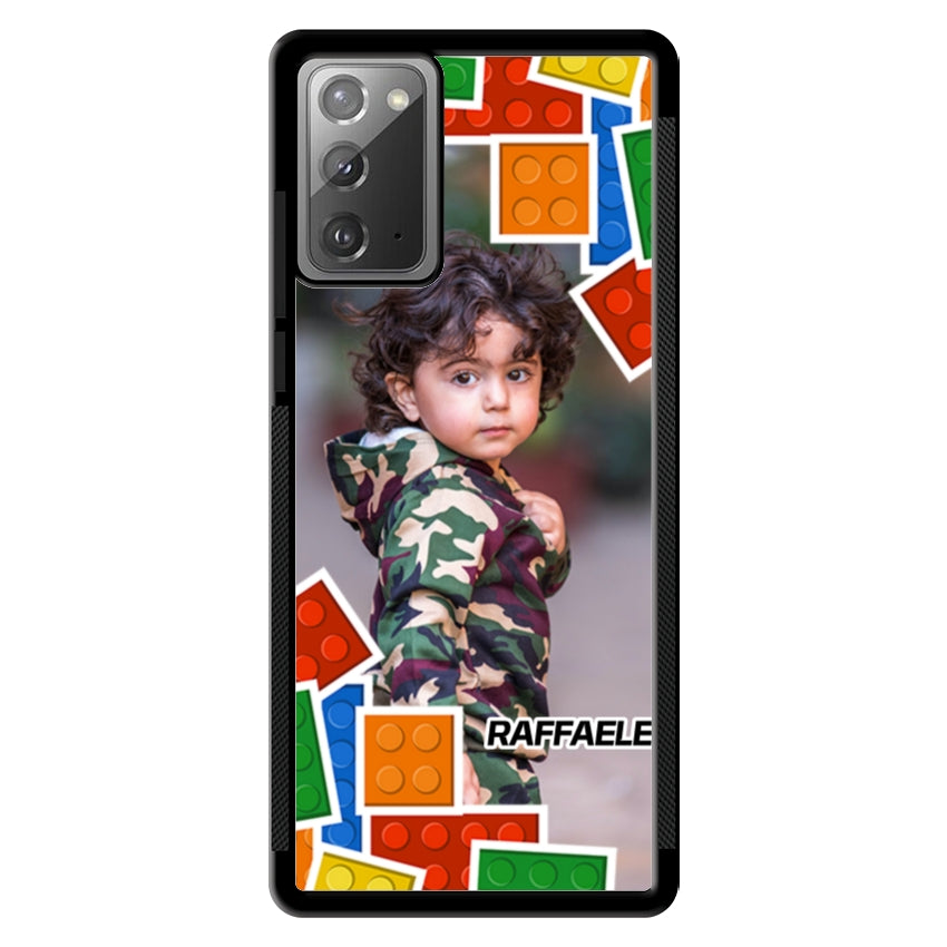 Cover Personalizzata con Frame Lego e Nome - Samsung