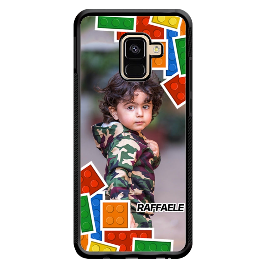 Cover Personalizzata con Frame Lego e Nome - Samsung