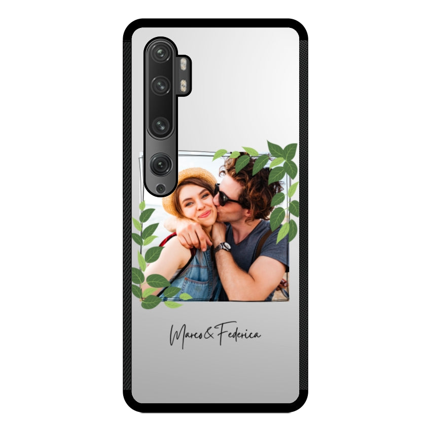 Cover Personalizzata Frame Foglie - Xiaomi, Redmi e Poco