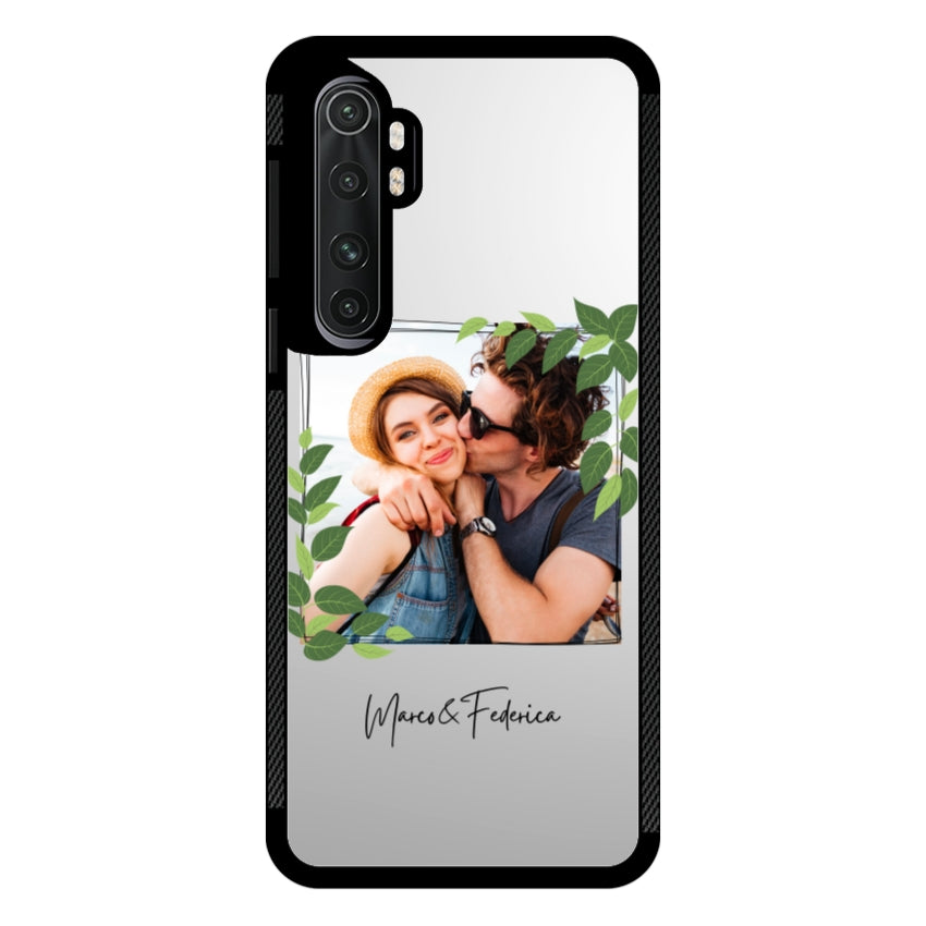 Cover Personalizzata Frame Foglie - Xiaomi, Redmi e Poco
