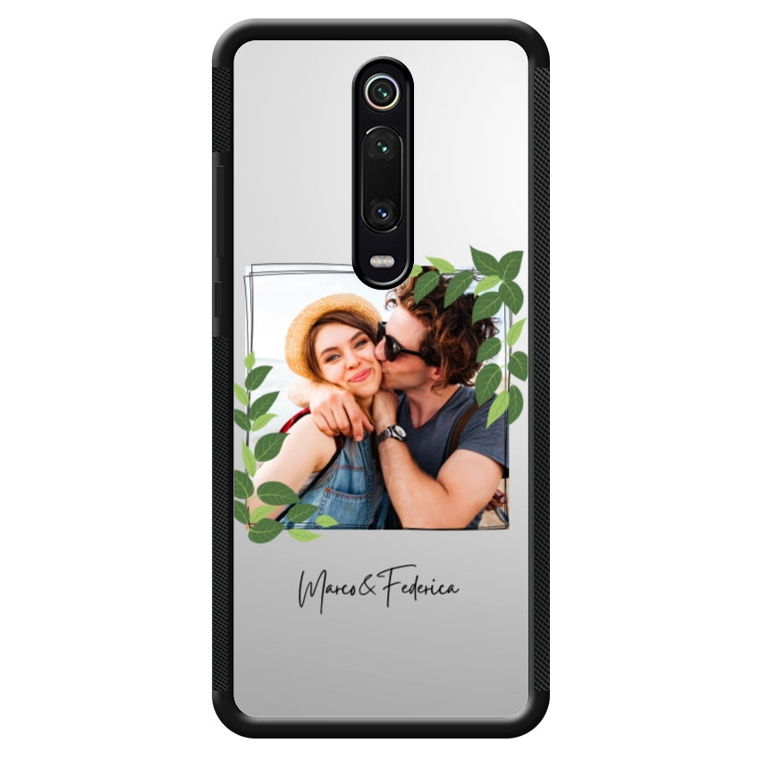 Cover Personalizzata Frame Foglie - Xiaomi, Redmi e Poco