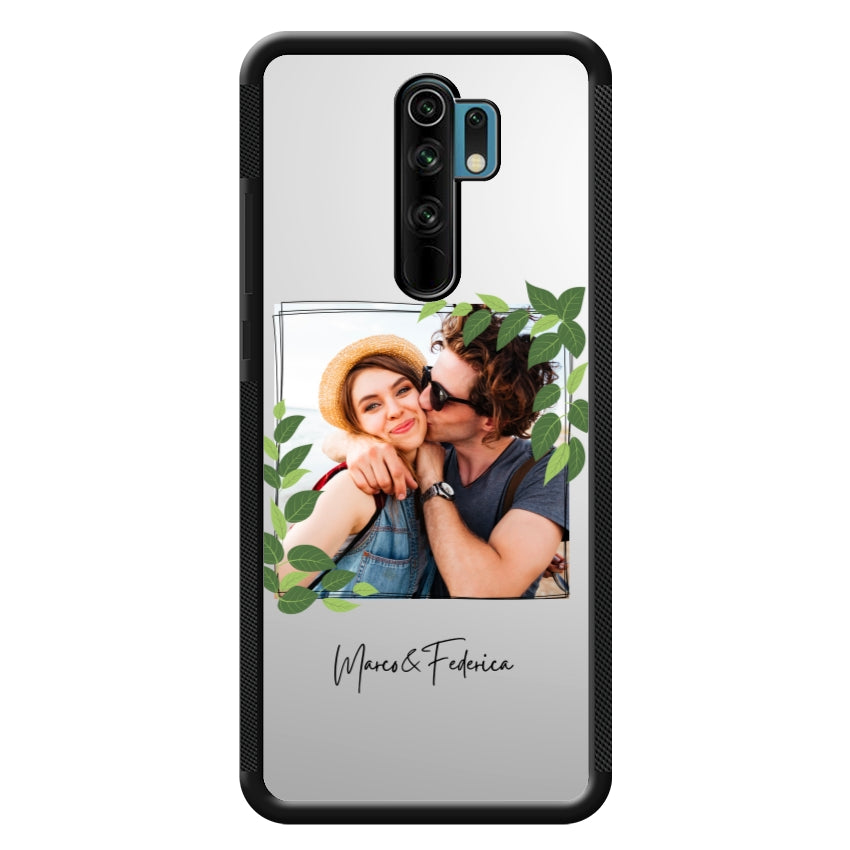 Cover Personalizzata Frame Foglie - Xiaomi, Redmi e Poco