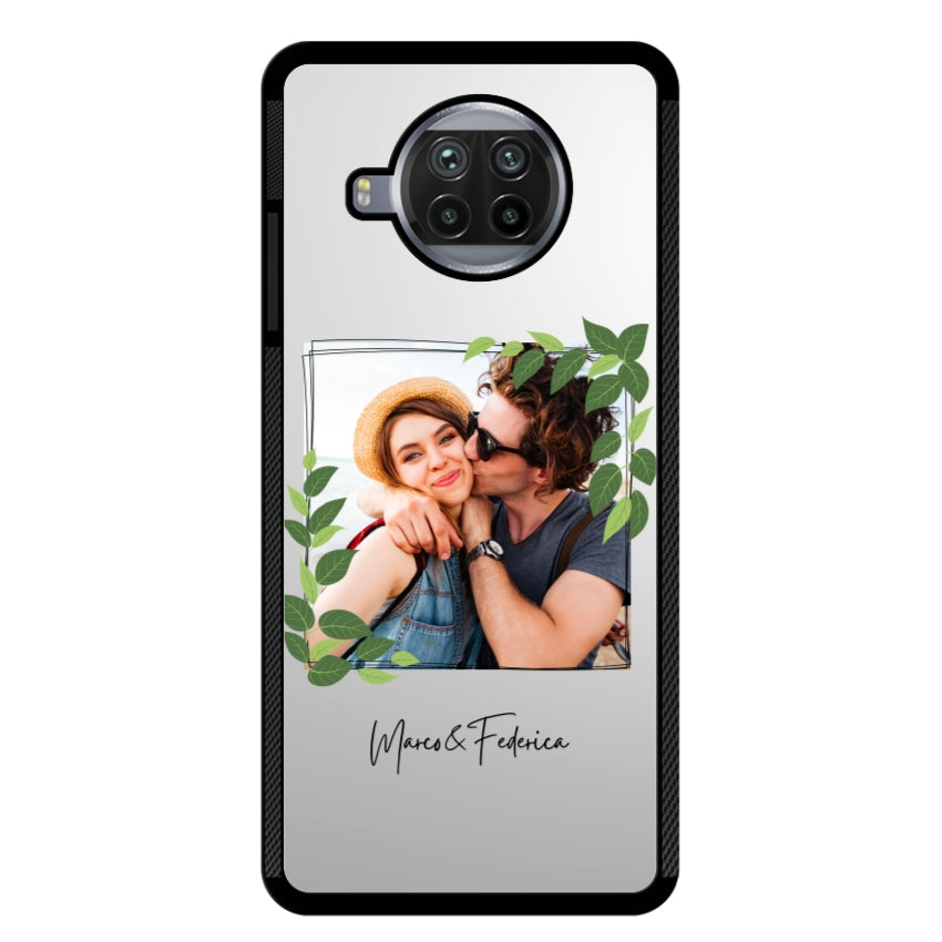 Cover Personalizzata Frame Foglie - Xiaomi, Redmi e Poco