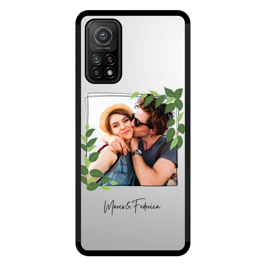Cover Personalizzata Frame Foglie - Xiaomi, Redmi e Poco