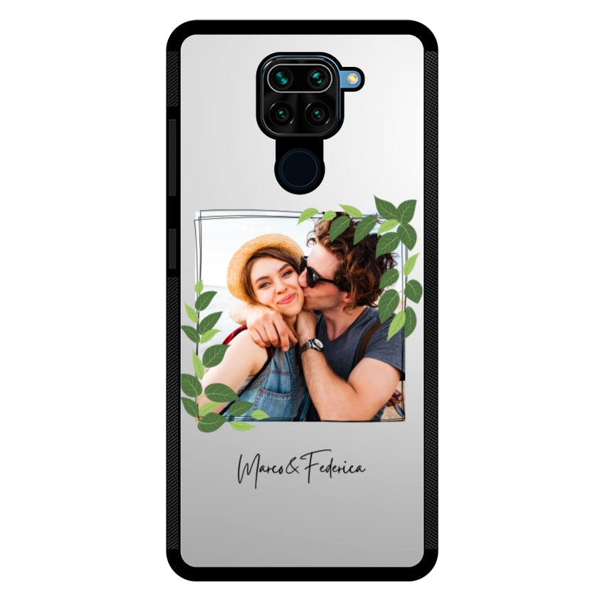 Cover Personalizzata Frame Foglie - Xiaomi, Redmi e Poco