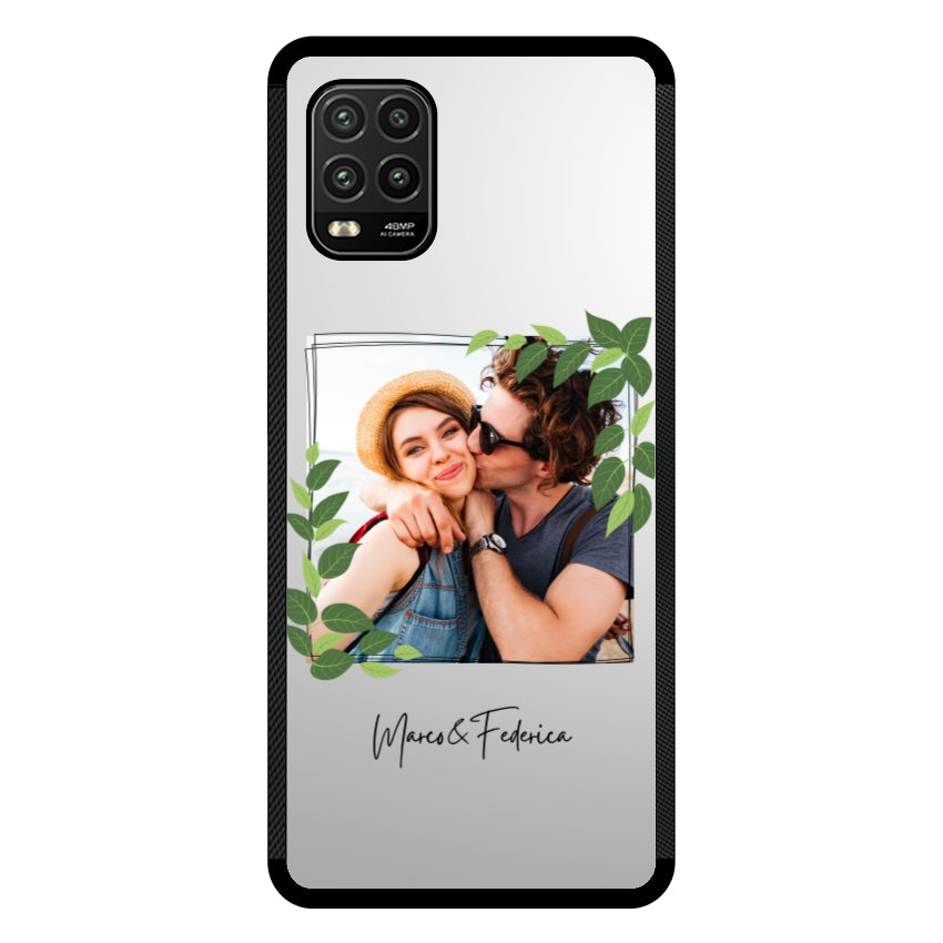 Cover Personalizzata Frame Foglie - Xiaomi, Redmi e Poco
