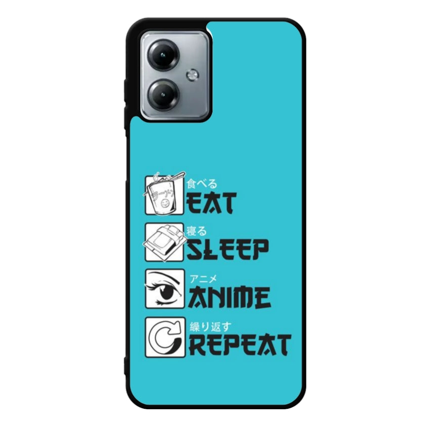 Cover IF15 Eat Sleep Anime Repeat - Motorola customall