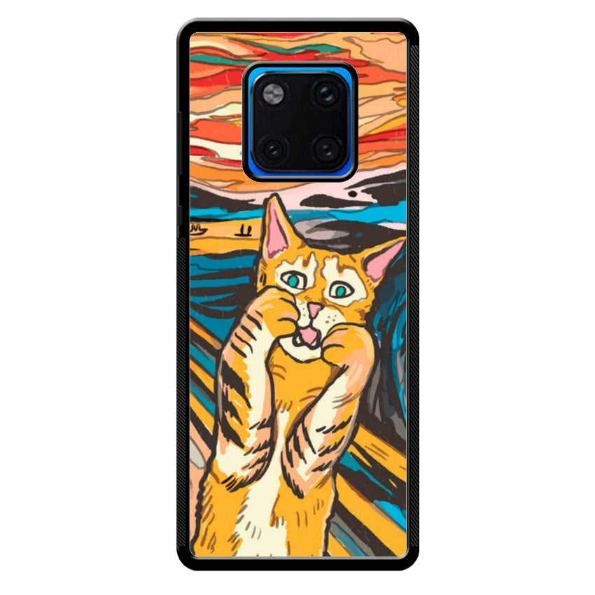 Cover IF49 Munch Cat - Huawei e Honor customall
