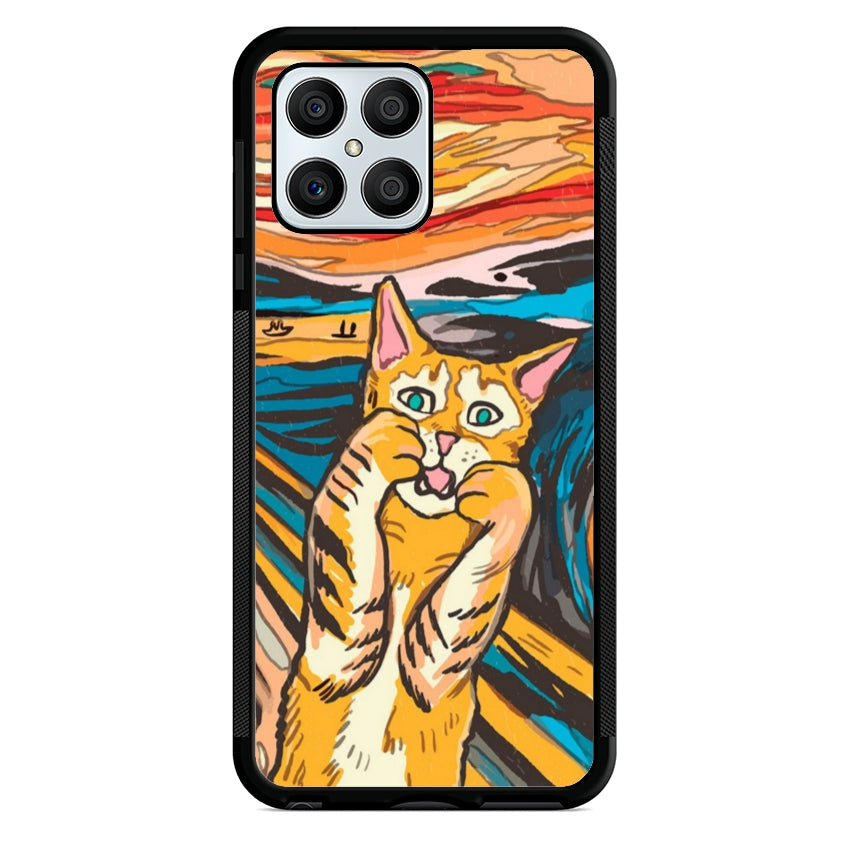 Cover IF49 Munch Cat - Huawei e Honor customall