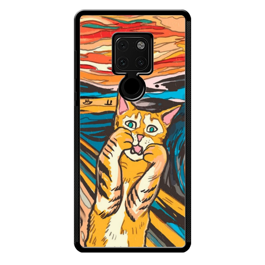 Cover IF49 Munch Cat - Huawei e Honor customall