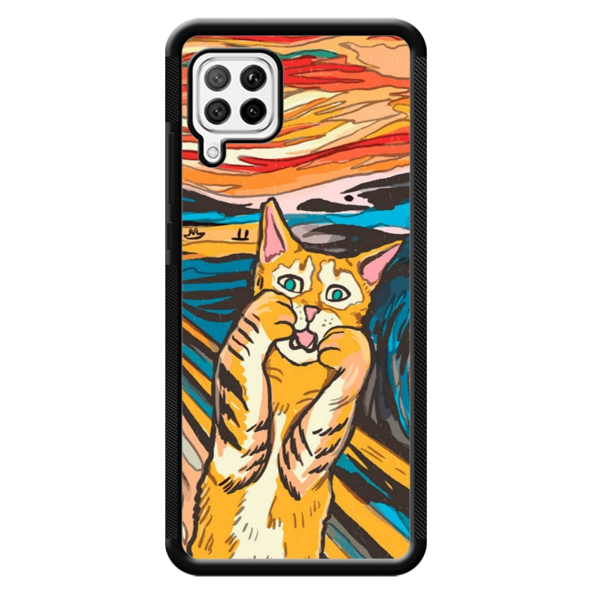 Cover IF49 Munch Cat - Huawei e Honor customall