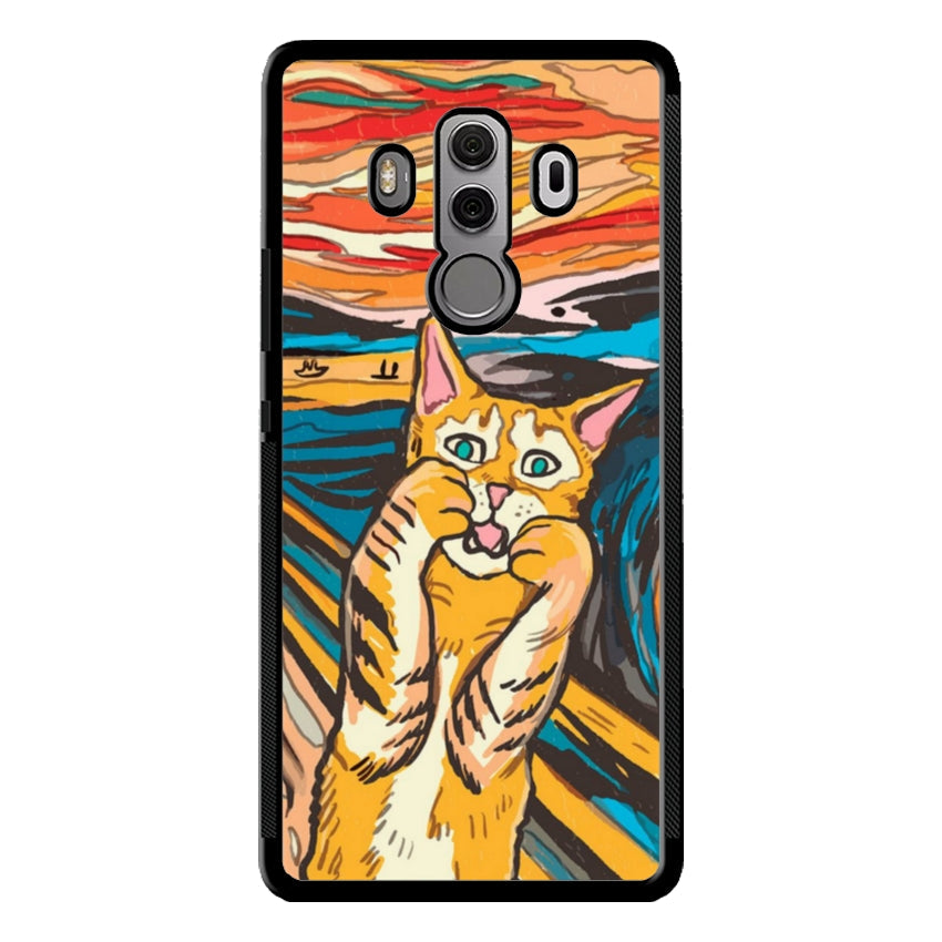 Cover IF49 Munch Cat - Huawei e Honor customall