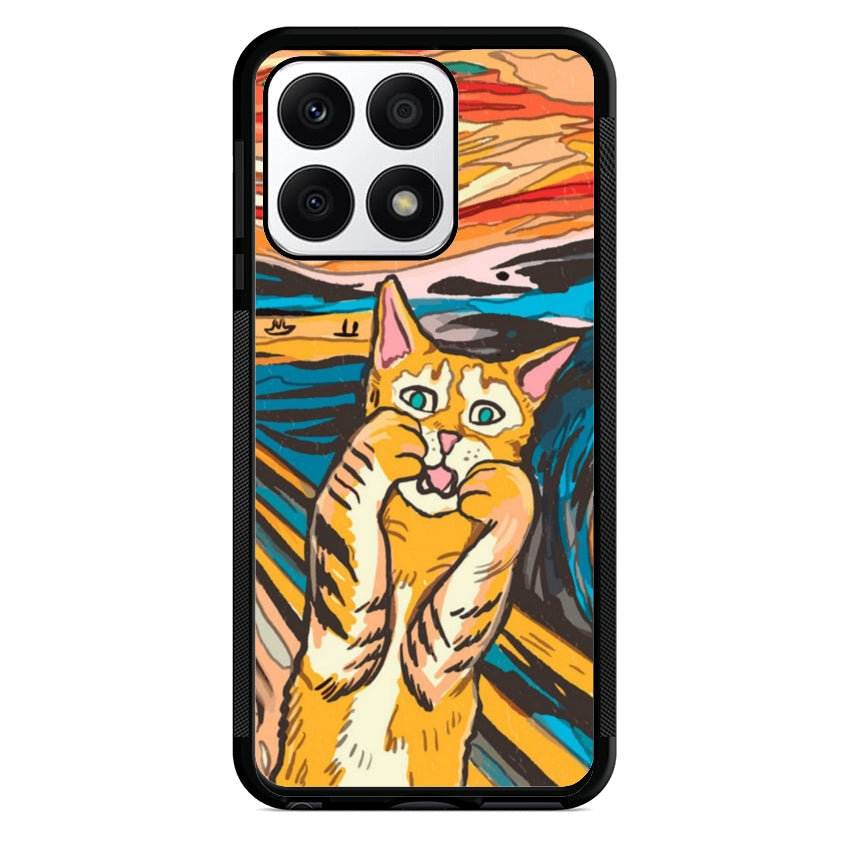 Cover IF49 Munch Cat - Huawei e Honor customall