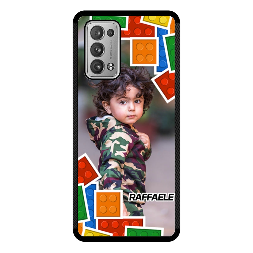 Cover Personalizzata con Frame Lego e Nome - Oppo customall
