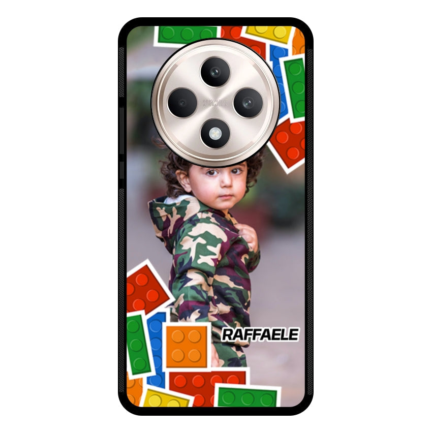 Cover Personalizzata con Frame Lego e Nome - Oppo customall