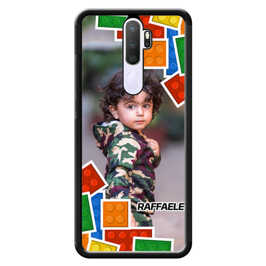 Cover Personalizzata con Frame Lego e Nome - Oppo customall