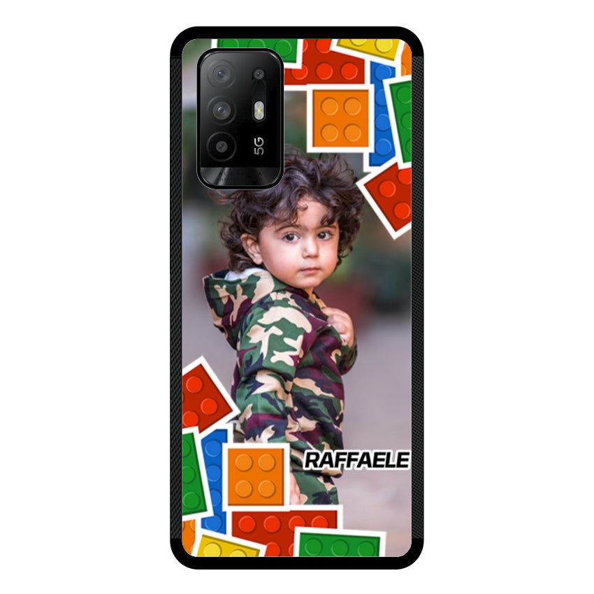 Cover Personalizzata con Frame Lego e Nome - Oppo customall