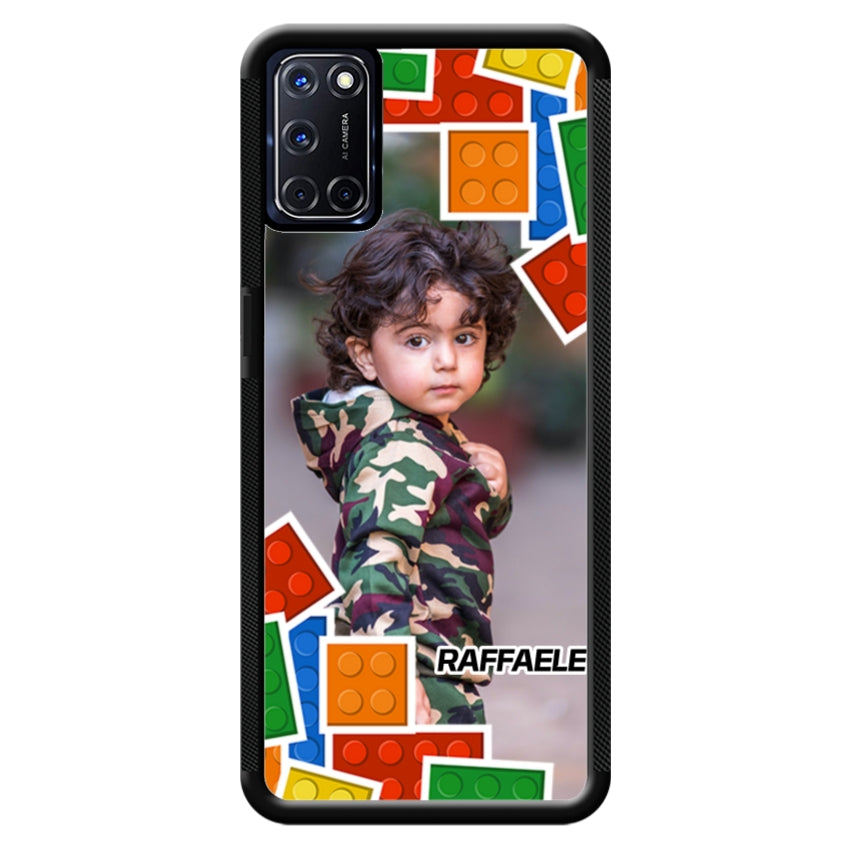 Cover Personalizzata con Frame Lego e Nome - Oppo customall