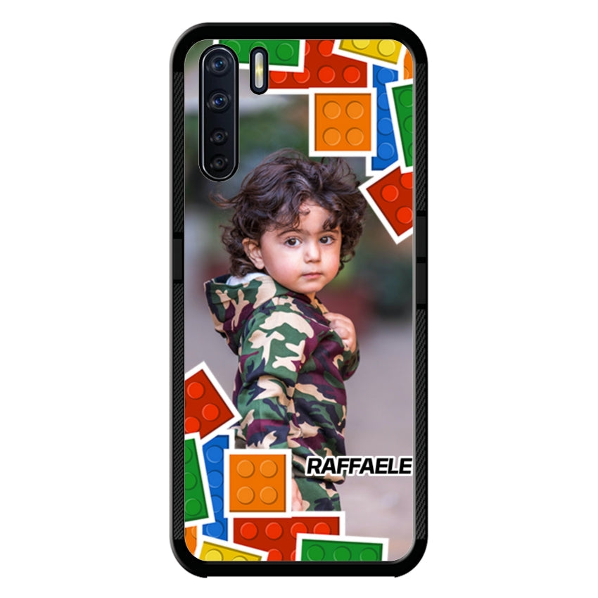 Cover Personalizzata con Frame Lego e Nome - Oppo customall