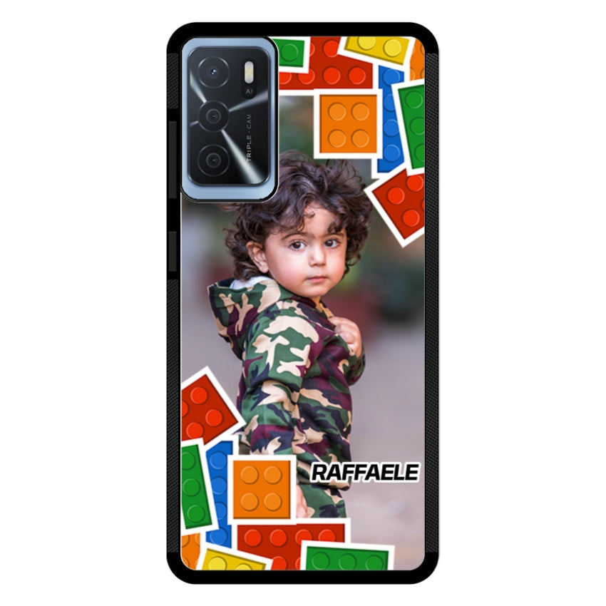 Cover Personalizzata con Frame Lego e Nome - Oppo customall