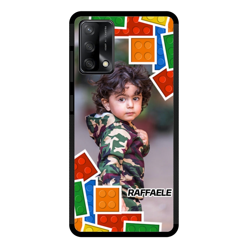Cover Personalizzata con Frame Lego e Nome - Oppo customall