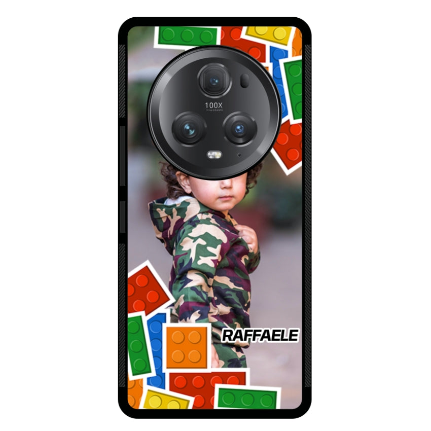 Cover Personalizzata con Frame Lego e Nome - Huawei e Honor customall