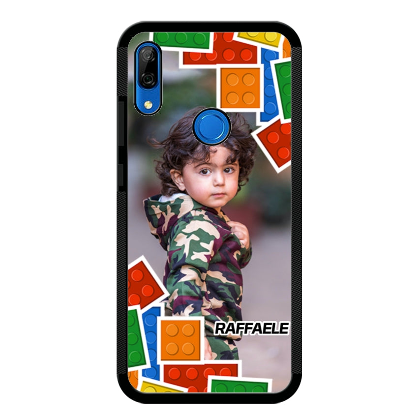 Cover Personalizzata con Frame Lego e Nome - Huawei e Honor customall