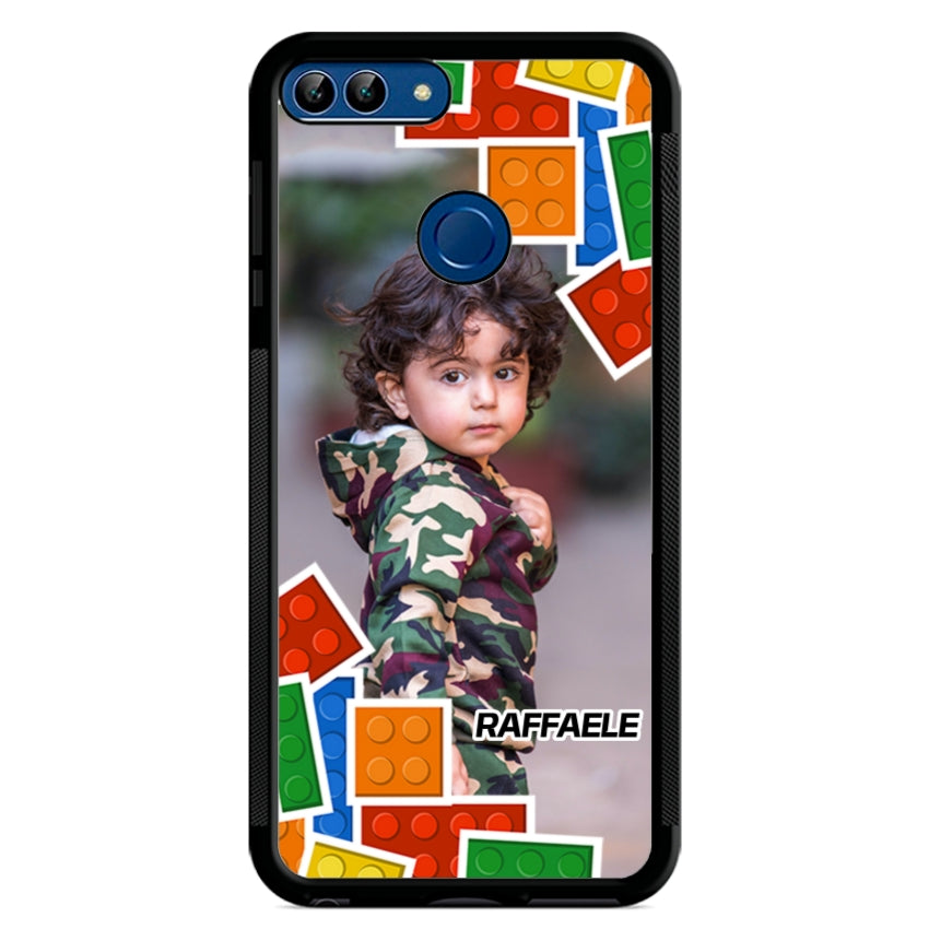Cover Personalizzata con Frame Lego e Nome - Huawei e Honor customall
