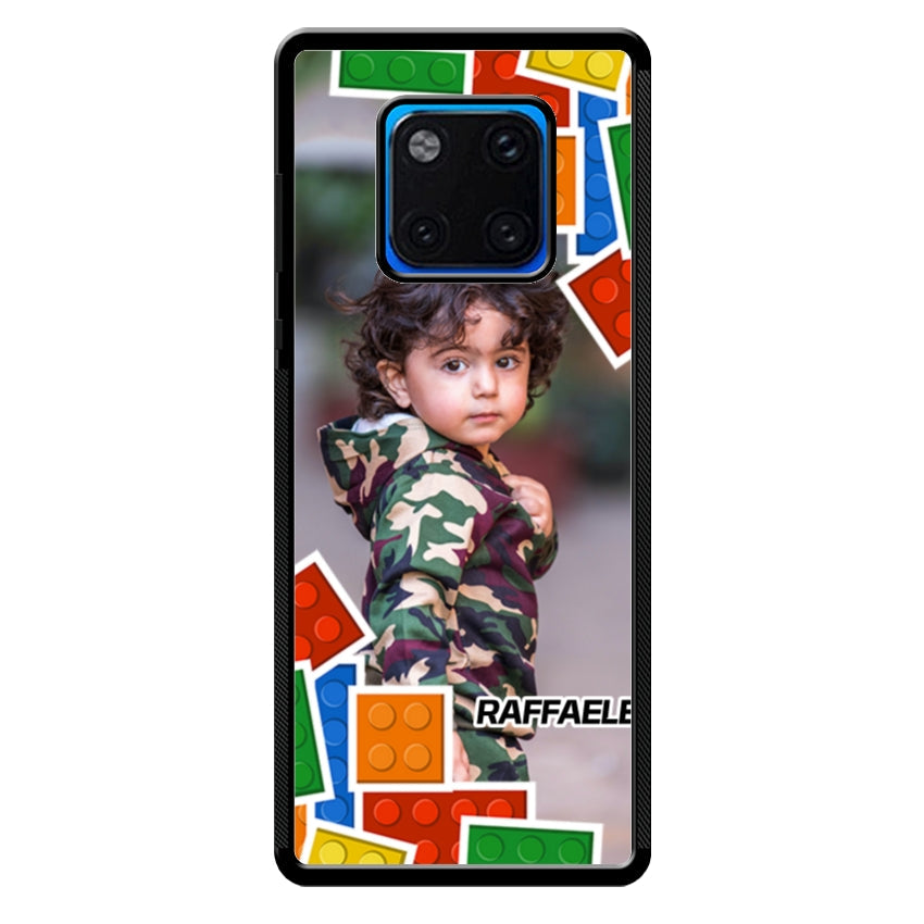 Cover Personalizzata con Frame Lego e Nome - Huawei e Honor customall