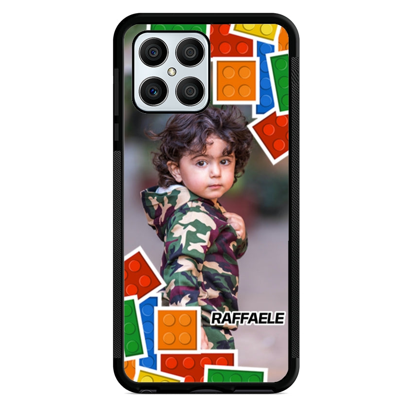 Cover Personalizzata con Frame Lego e Nome - Huawei e Honor customall