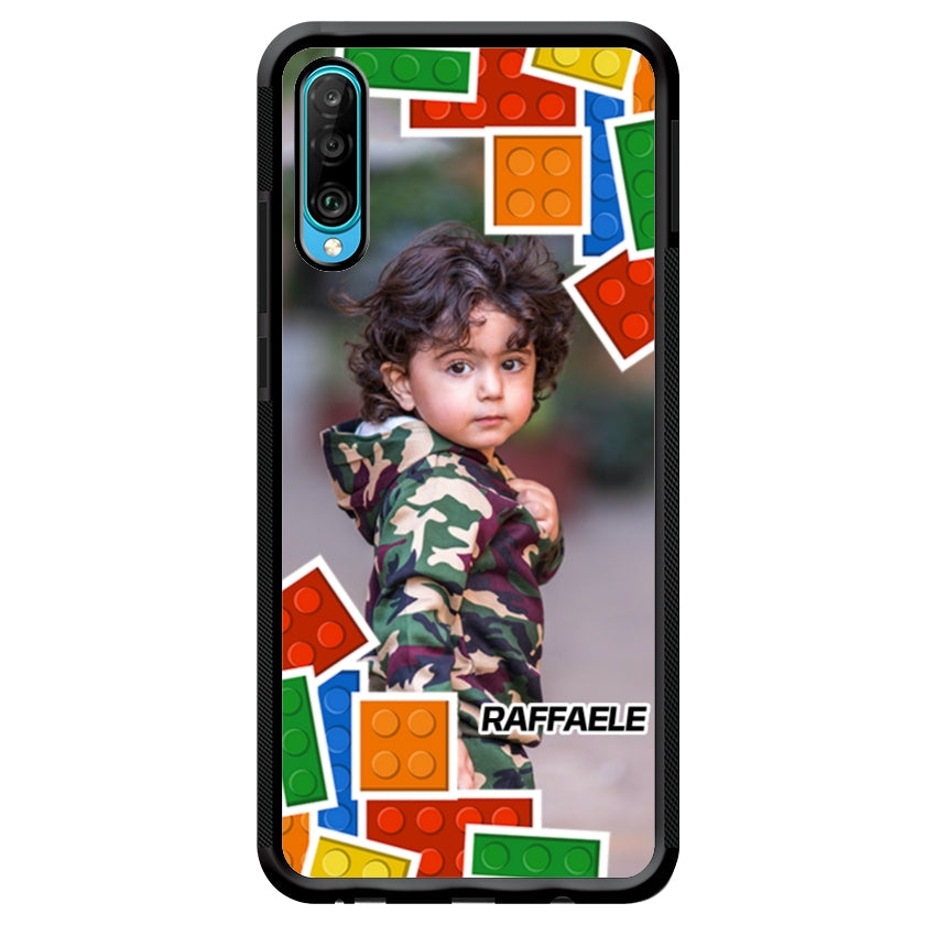 Cover Personalizzata con Frame Lego e Nome - Huawei e Honor customall