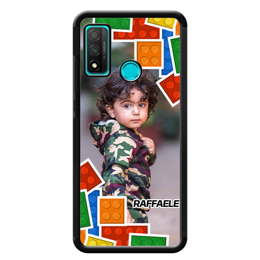 Cover Personalizzata con Frame Lego e Nome - Huawei e Honor customall