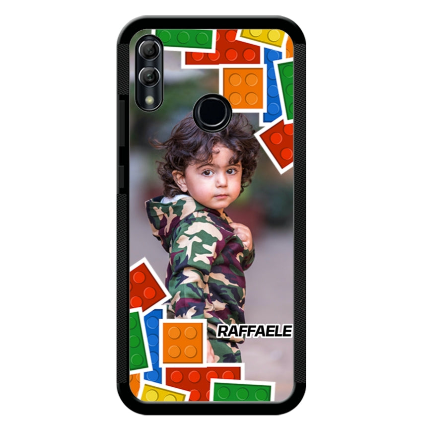 Cover Personalizzata con Frame Lego e Nome - Huawei e Honor customall