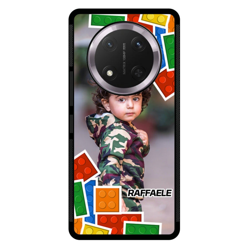 Cover Personalizzata con Frame Lego e Nome - Huawei e Honor customall