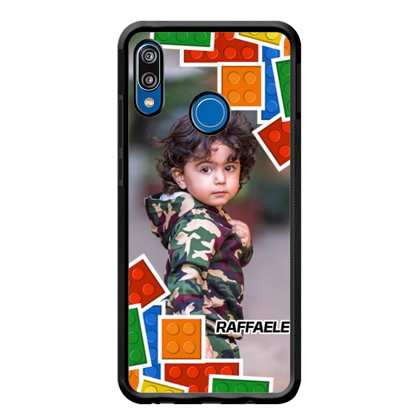 Cover Personalizzata con Frame Lego e Nome - Huawei e Honor customall