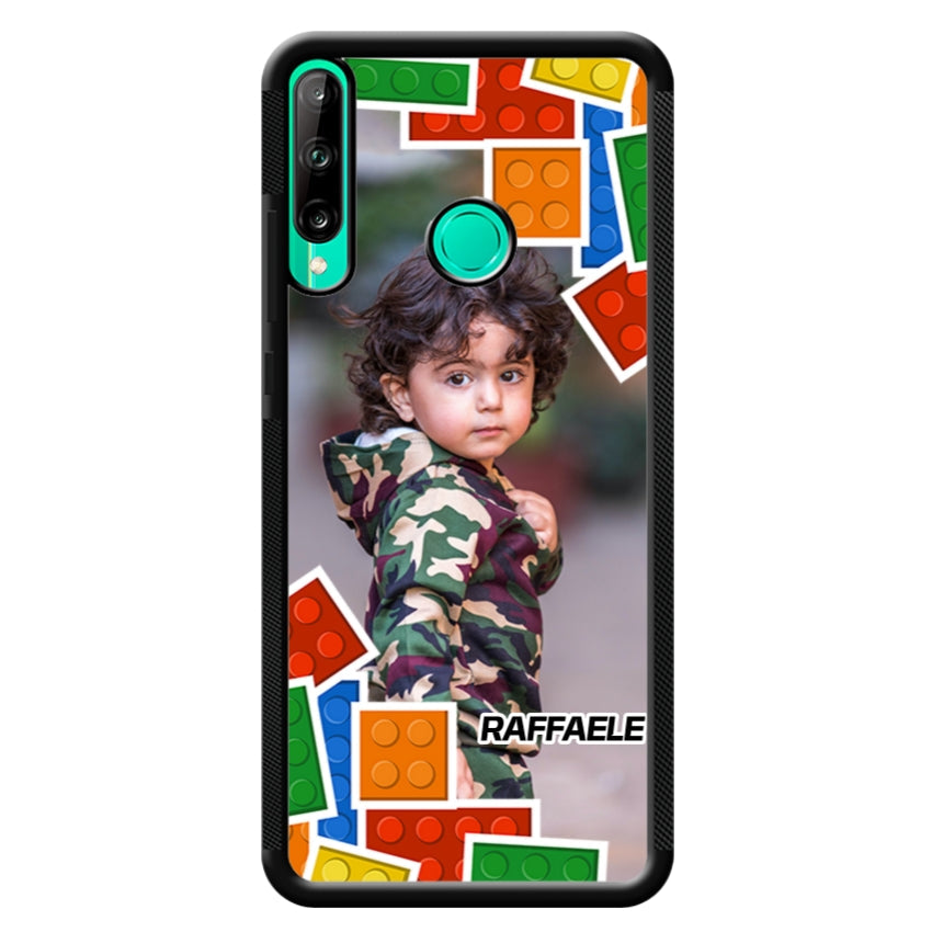 Cover Personalizzata con Frame Lego e Nome - Huawei e Honor customall
