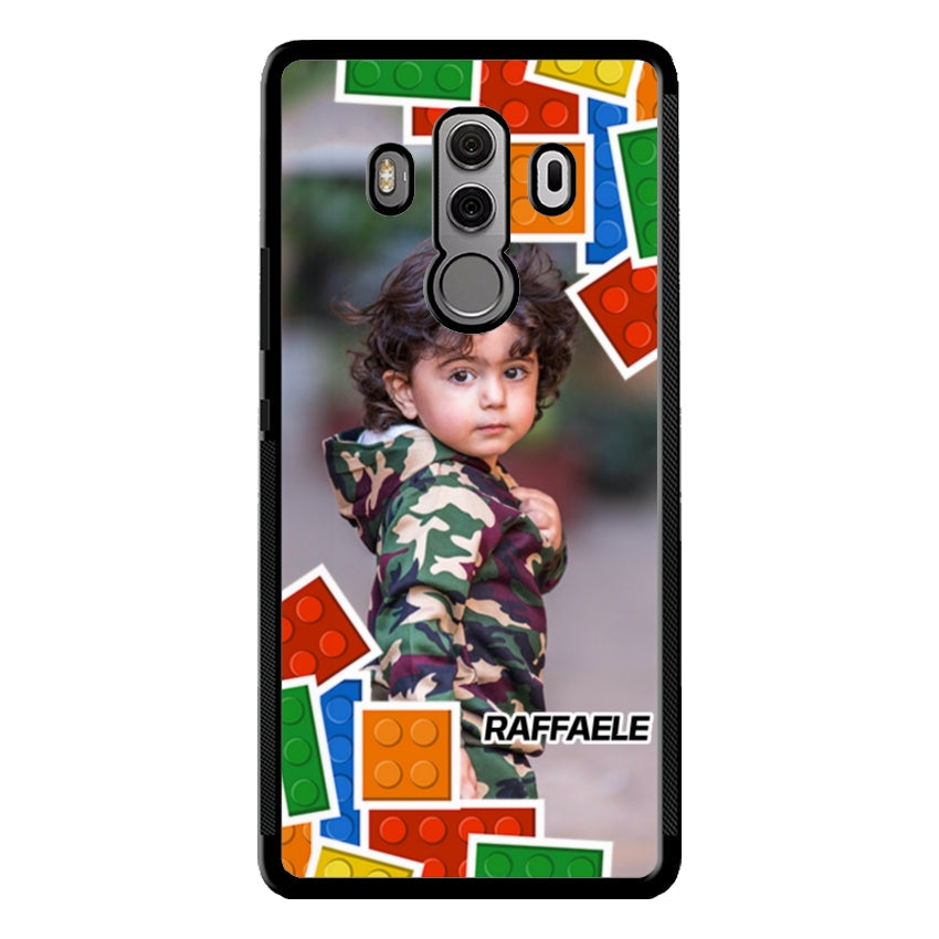 Cover Personalizzata con Frame Lego e Nome - Huawei e Honor customall