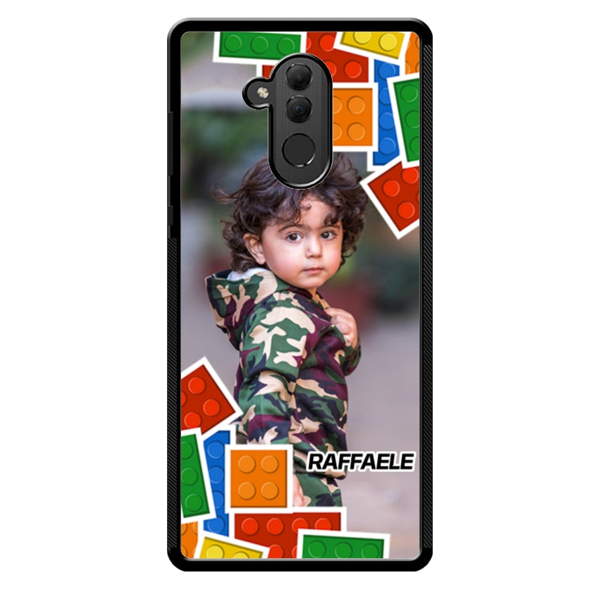Cover Personalizzata con Frame Lego e Nome - Huawei e Honor customall