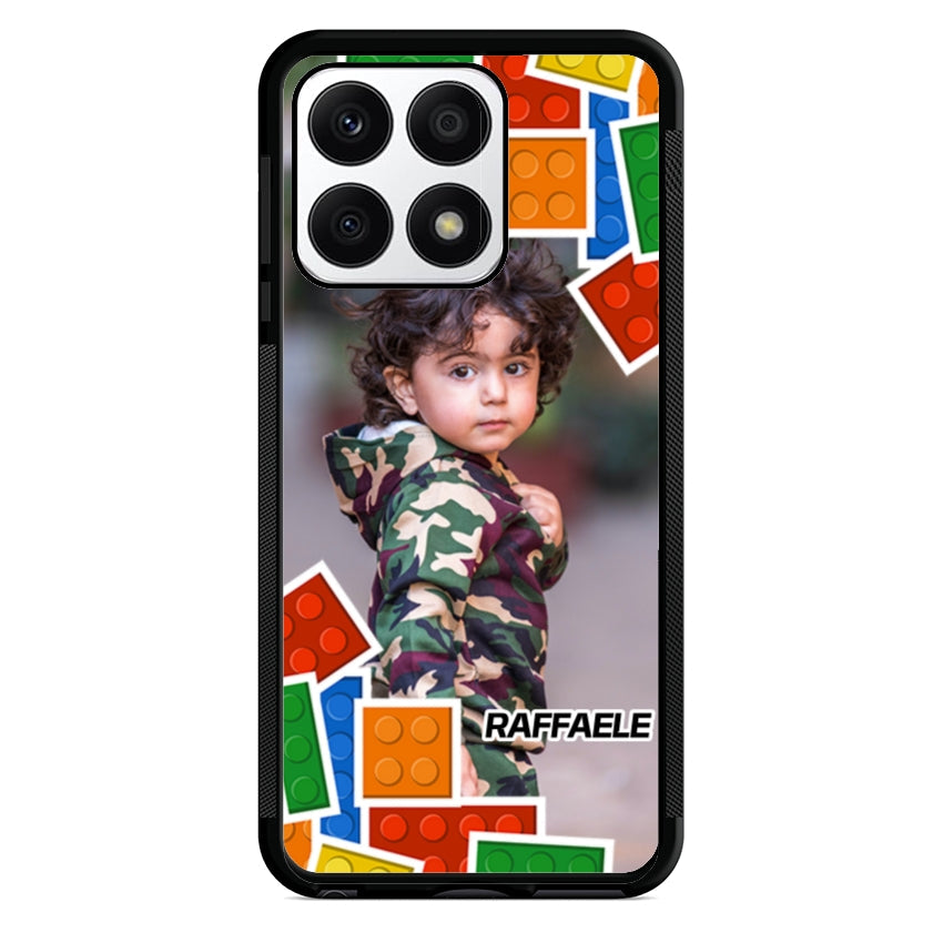 Cover Personalizzata con Frame Lego e Nome - Huawei e Honor customall